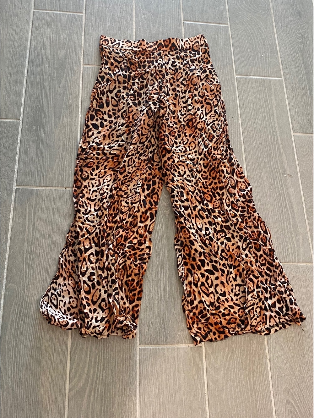 Victoria secret Leopard Print Wide Leg Pants
